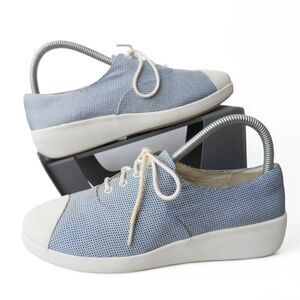 FitFlop F-Pop Canvas Oxfords "Light Blue" 541-362 Women's 7.5